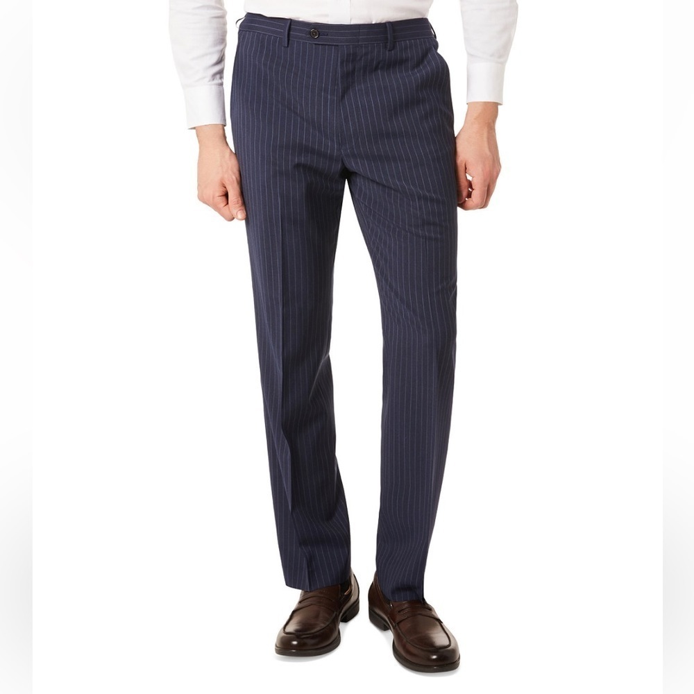Lauren Ralph Lauren Men's Classic-Fit Wool Stretch Suit Pants, Sz W38‎ x L34